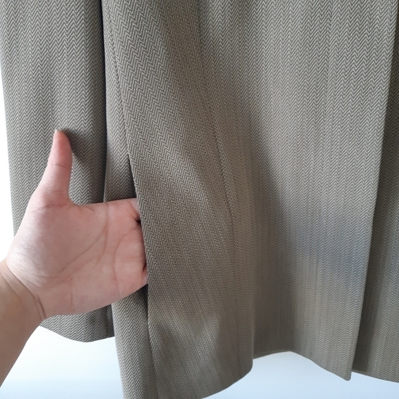 𝅺ESCADA Margaretha Ley Vintage 100% New Wool Arrow Patterned Button Blazer - Picture 6 of 7